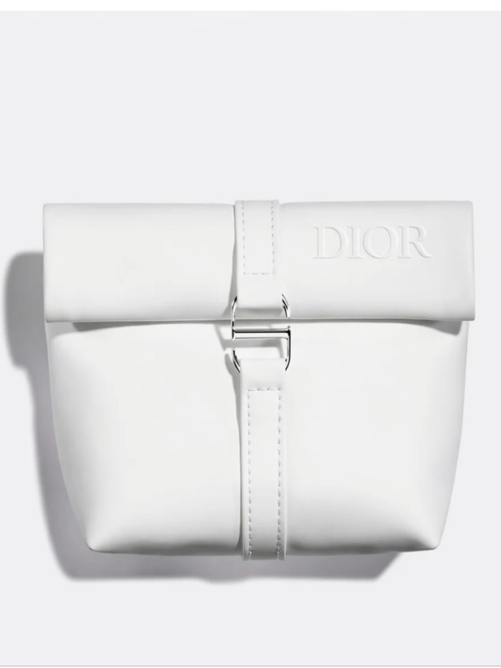Dior white make up pouch